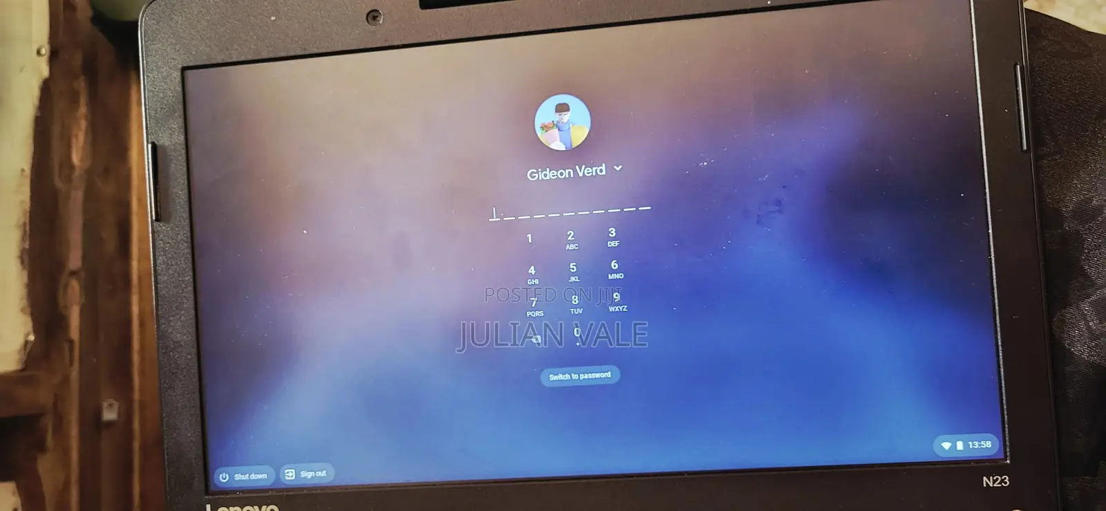 Laptop Lenovo Chromebook N23 16GB Intel Core i7 SSD 128GB