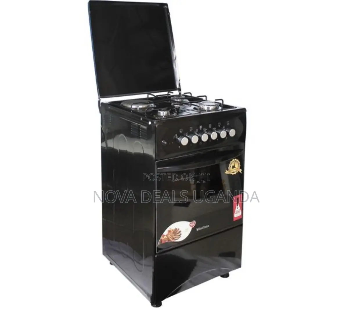 Bluflame 50x50cm 3 by 1, 3gas Burner 1 Electric Hotplate-Electric Oven