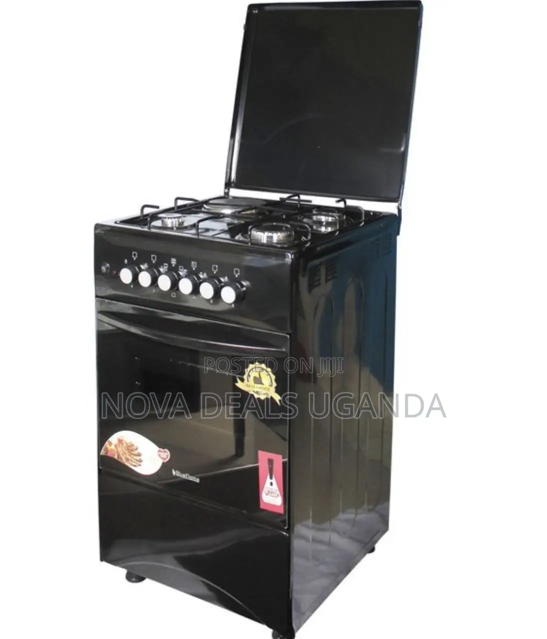 Bluflame 50x50cm 3 by 1, 3gas Burner 1 Electric Hotplate-Electric Oven