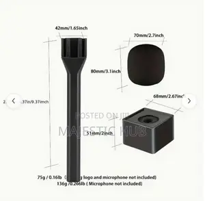 Wireless Lavalier Microphone Interview Handle – Handheld Mic Adapter