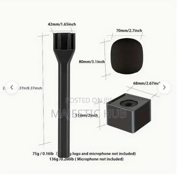 Wireless Lavalier Microphone Interview Handle – Handheld Mic Adapter