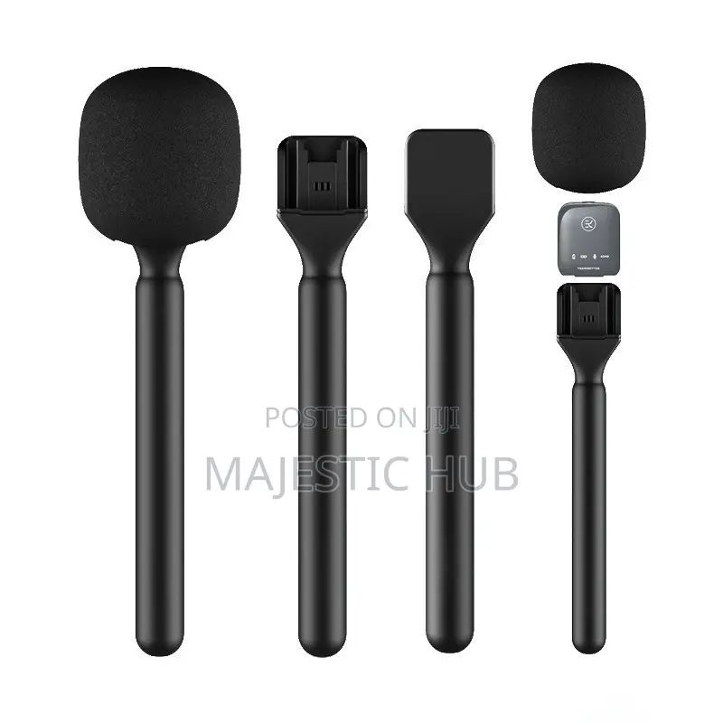 Wireless Lavalier Microphone Interview Handle – Handheld Mic Adapter