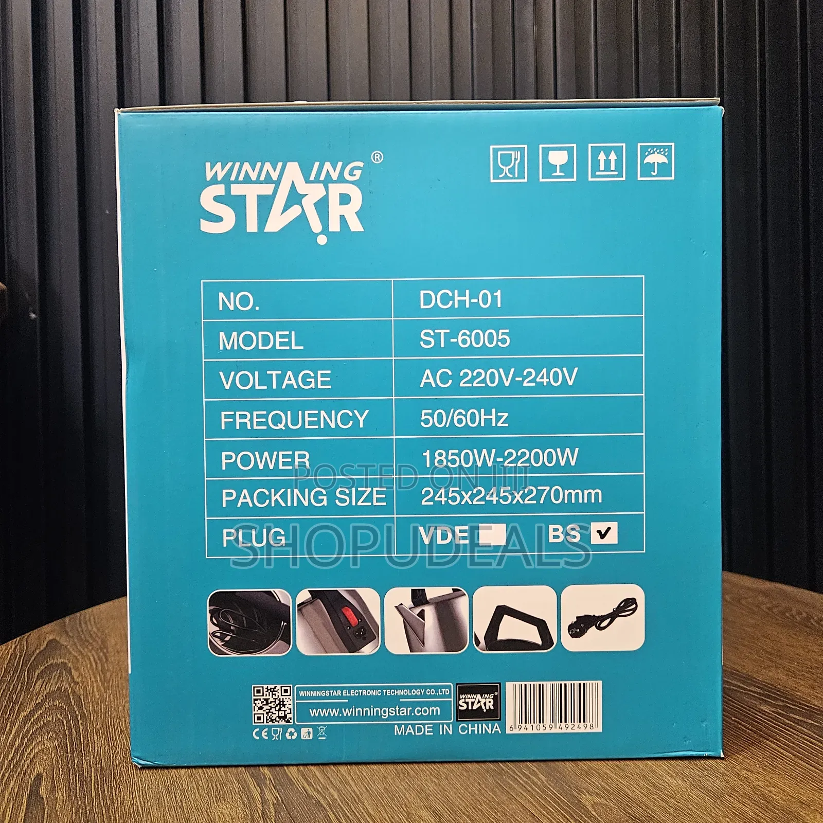 Winning Star St-6005 Electric Kettle Overheat Protection 5l -