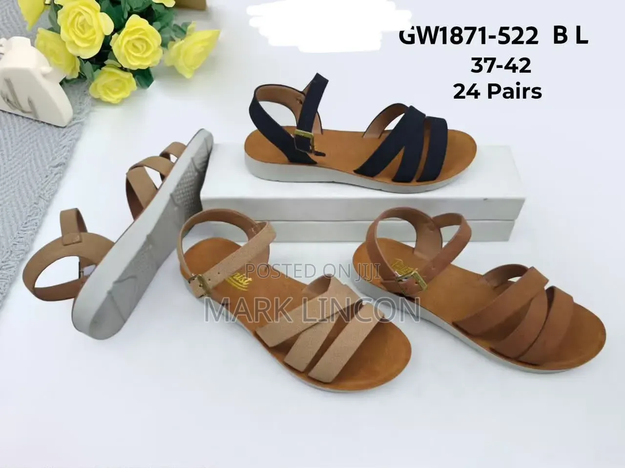 Women's Cross-Strap Comfort Flat Sandals