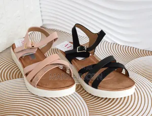 Women's Cross-Strap Comfort Flat Sandals