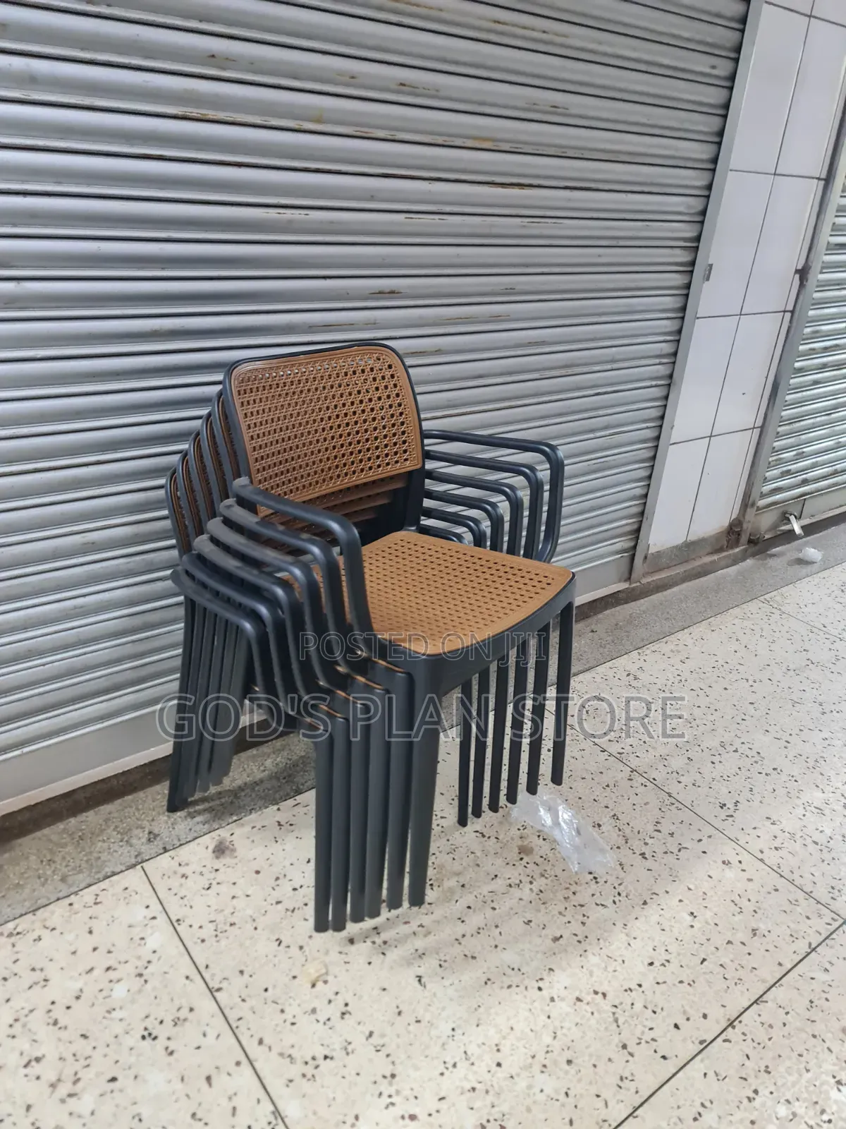 6pcs Meshed Plastic Chairs Plastic Chairs