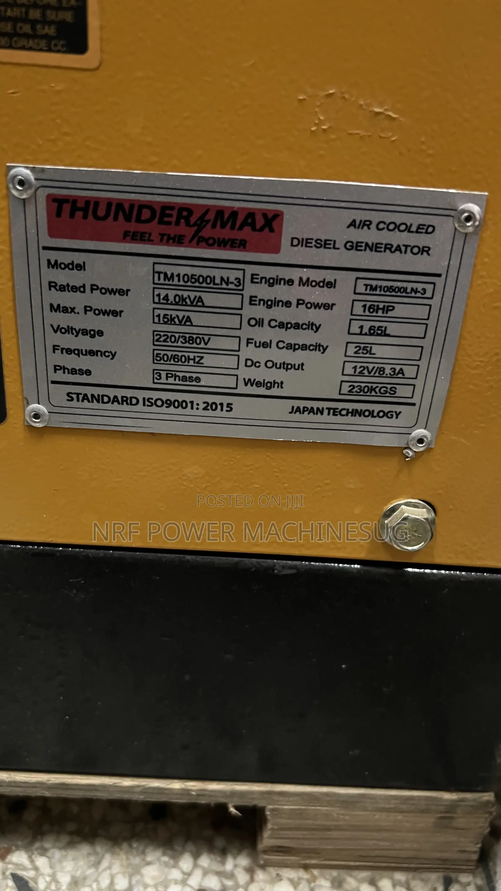 Generator 15 Kva Equal Power, Remote Controller