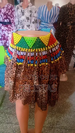 African Woman Beads