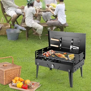 Camping Bbq Grill, Charcoal Barbecue Stove Set
