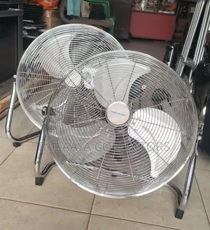 Uk Used Pro Elec High-Velocity Chrome Gym Floor Fan.