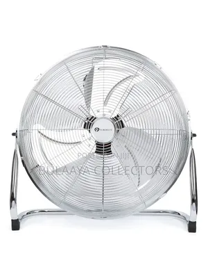 Uk Used Pro Elec High-Velocity Chrome Gym Floor Fan.