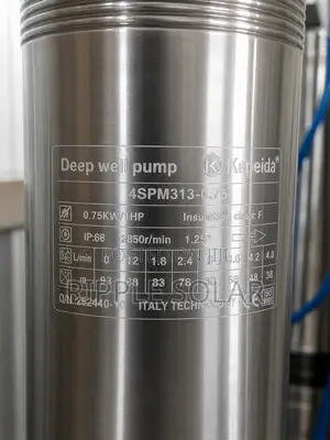750w Ac Electric Deep Well Borehole Pump 93m Head 5800l/H