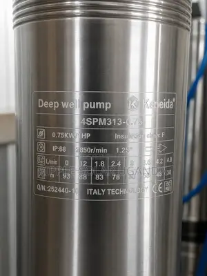 750w Ac Electric Deep Well Borehole Pump 93m Head 5800l/H