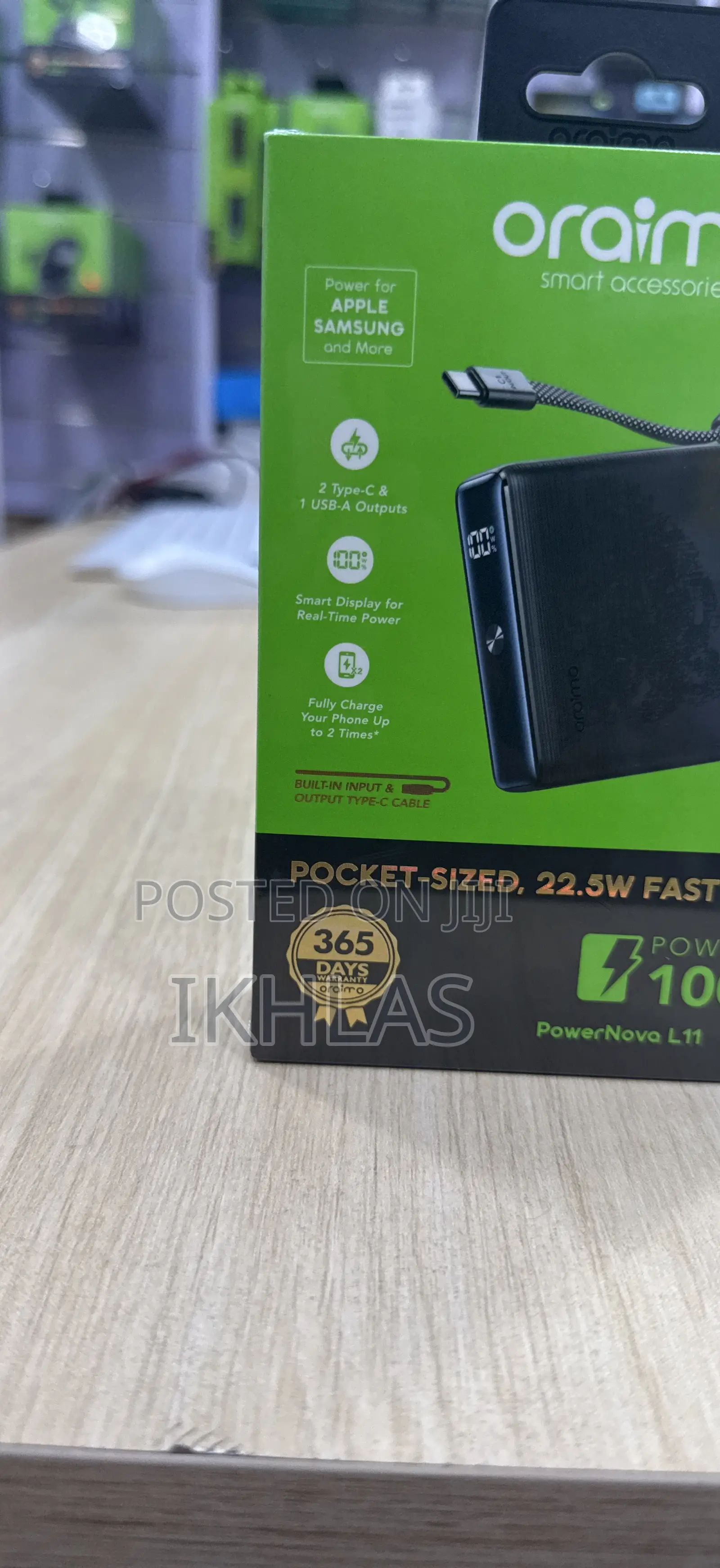 Oraimo Powerbank Powernova L11 Opb-7103c 10000mah Portable Powerbank