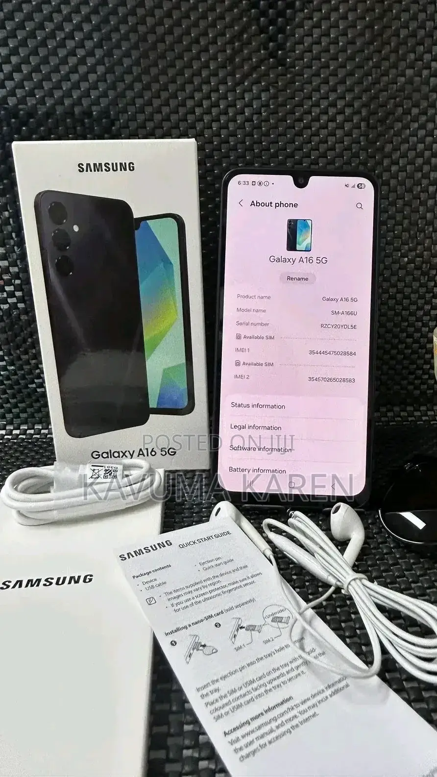 New Samsung Galaxy A16 5G 256 GB Black