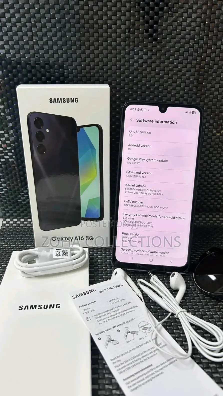 New Samsung Galaxy A16 5G 256 GB Black
