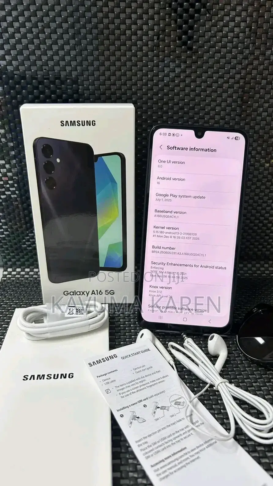 New Samsung Galaxy A16 5G 256 GB Black