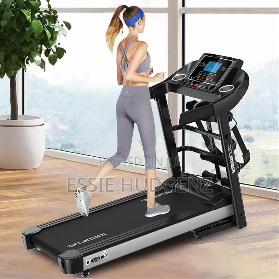 Electric Treadmill Running Exercise Machine With LCD Display