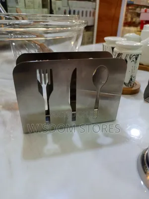 Stainless Steel Napkin Holder.