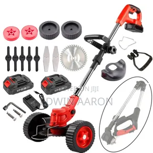 Rechargeable Grass Cutter With 2 Batteries