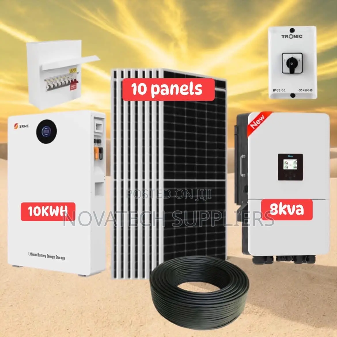 200ah 48v Lithium Hybrid Solar System 10kwh With 7 Years Warranty