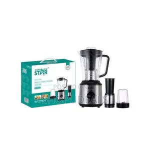Winning Star 3 in 1 1.5l Blender Juicer Food Processor - Black Silver