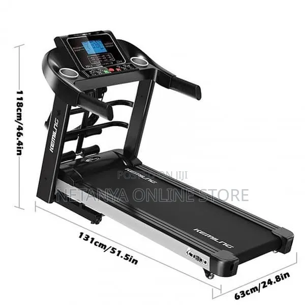 Folding Electric Treadmill With Belt Massager