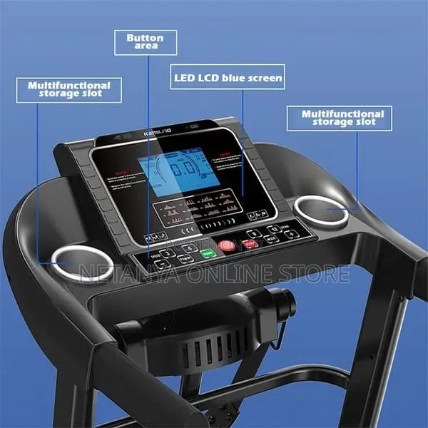 Folding Electric Treadmill With Belt Massager