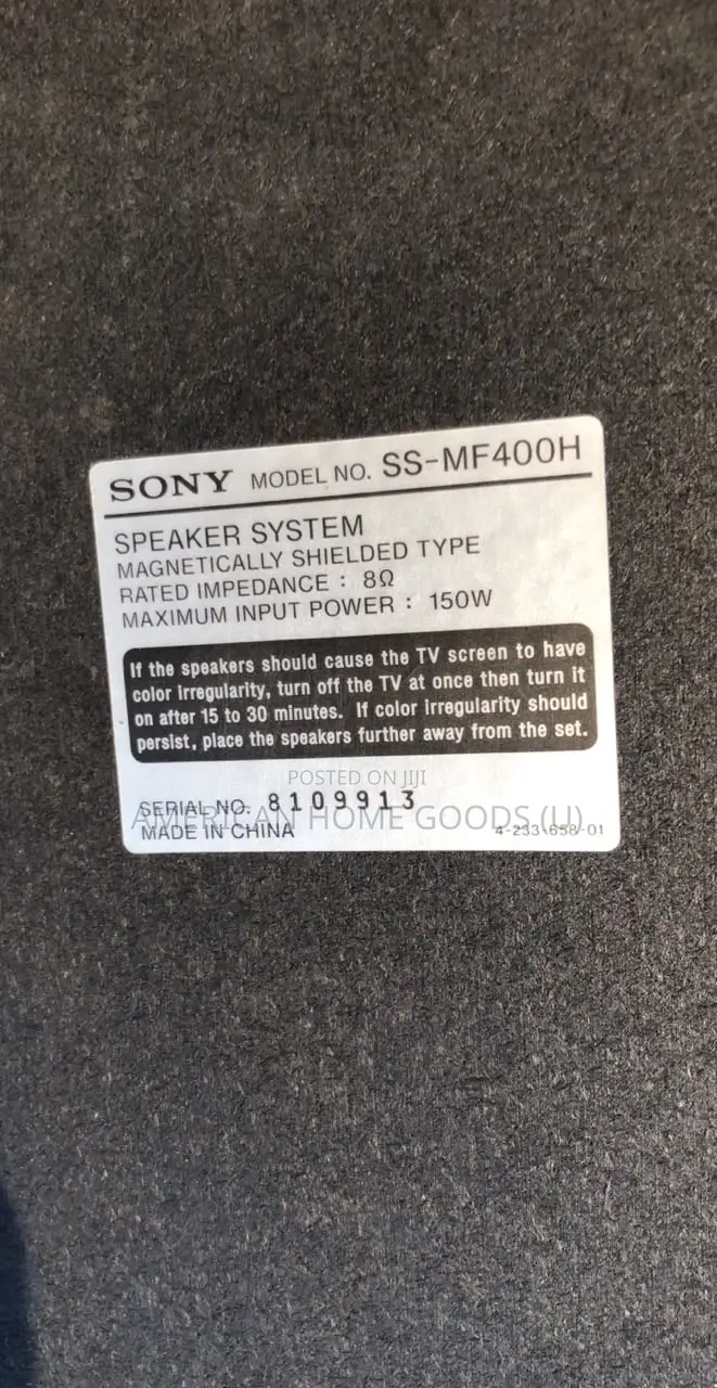 Pair of Sony Home Theater Professional Dolby Standing Speakers 150wats
