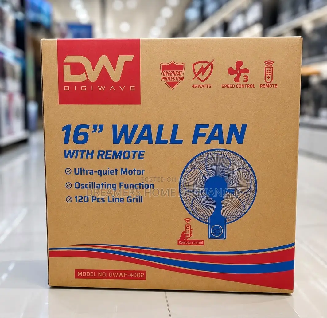 Promo 16” Wall Fan With A Remote