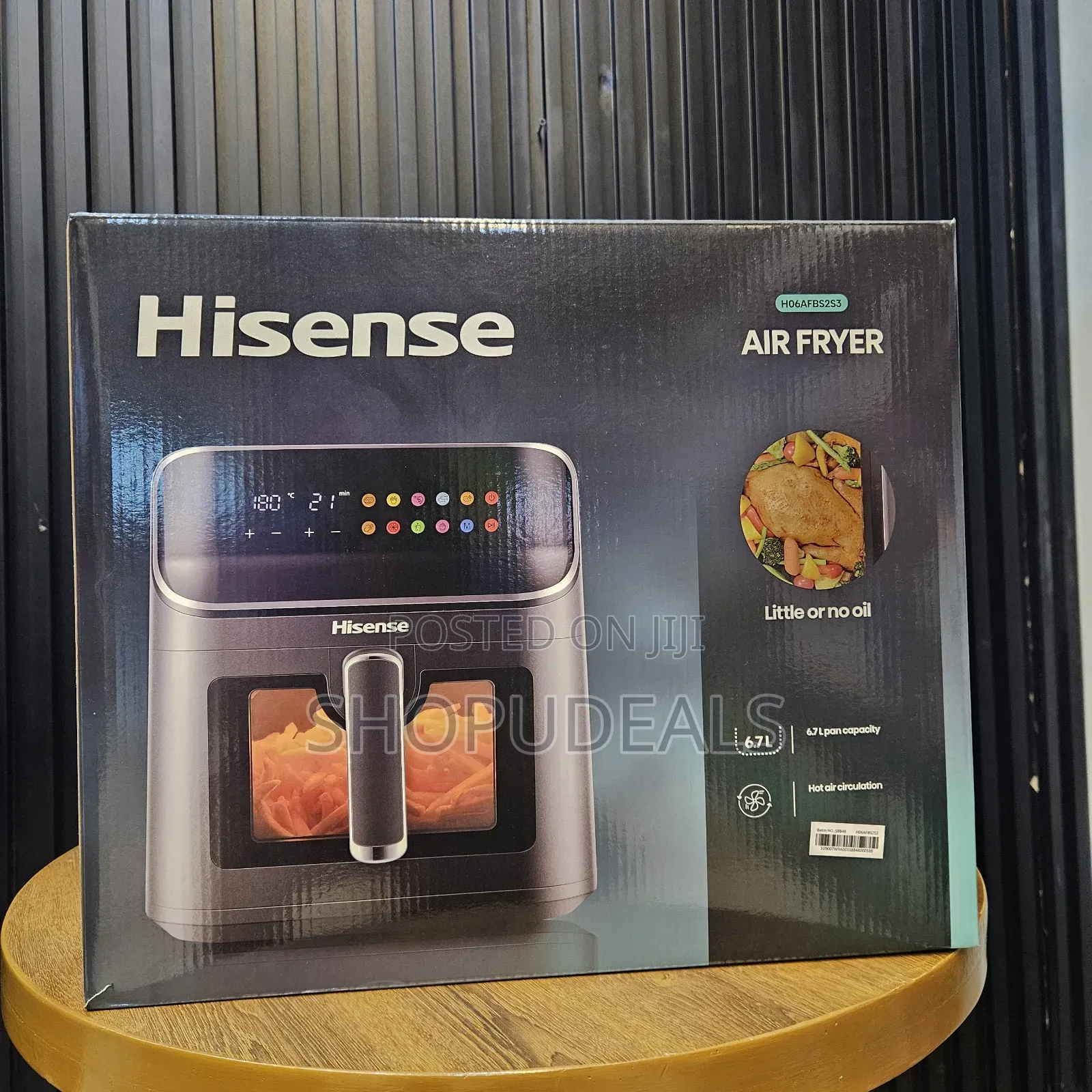 Hisense 6.7l Air Fryer With Digital Touch Control | H06afbs2s3
