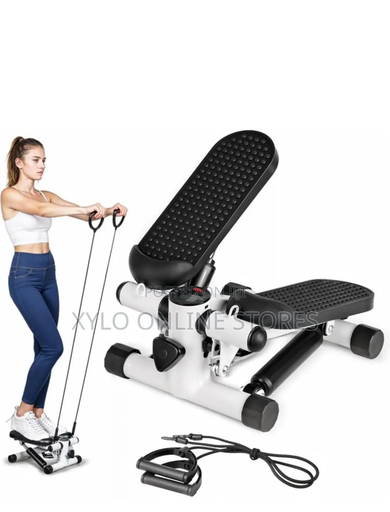 Portable White Mini Stepper Model 8034-7l