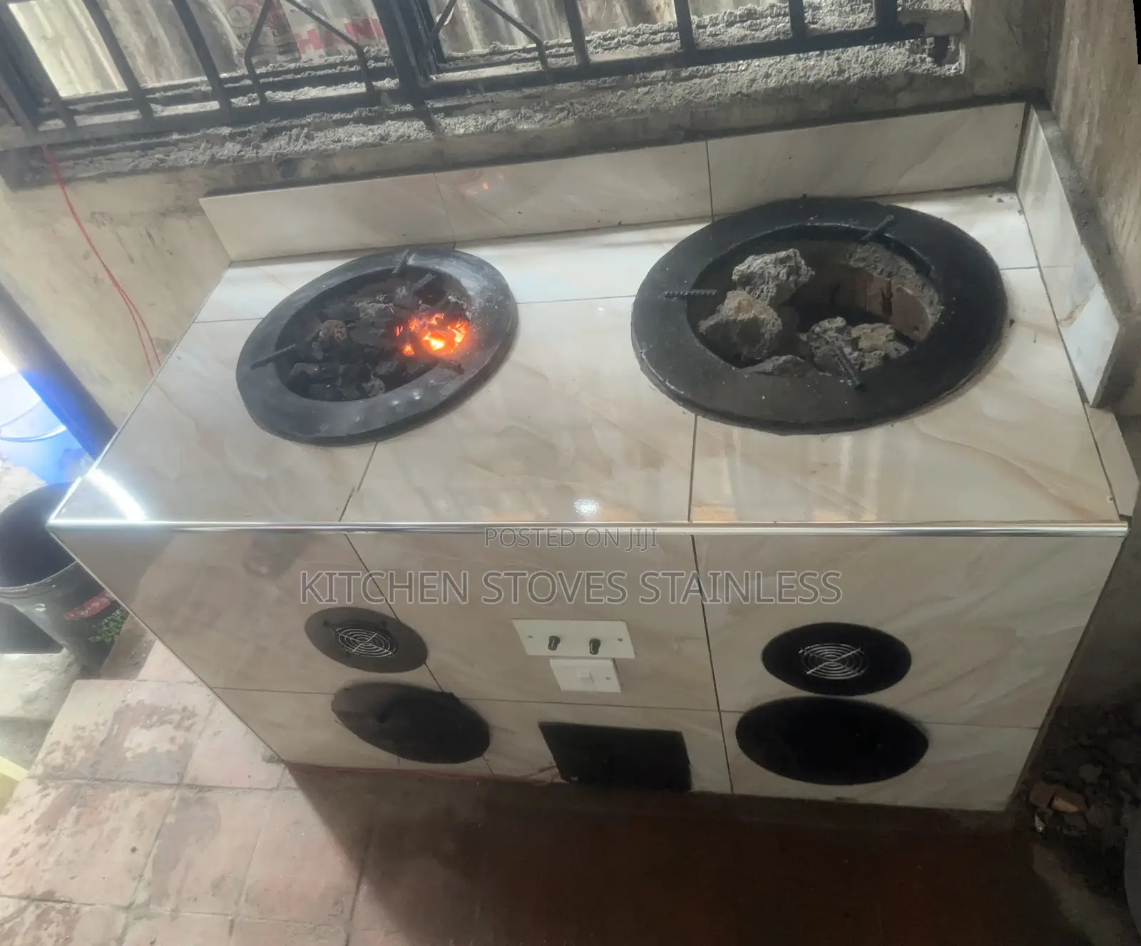 Volcanic Rock Stove