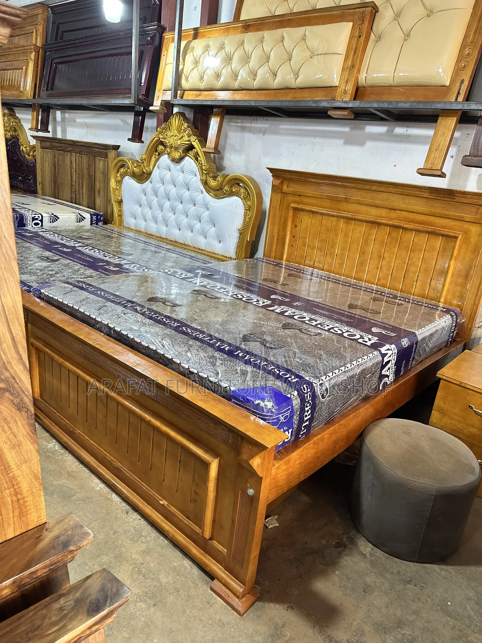 Pure Wooden King Bed