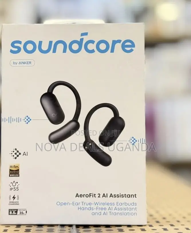 Ankersoundcore Aerofit 2 Ai Assistant Open-Ear Earbuds, 2x Bass,