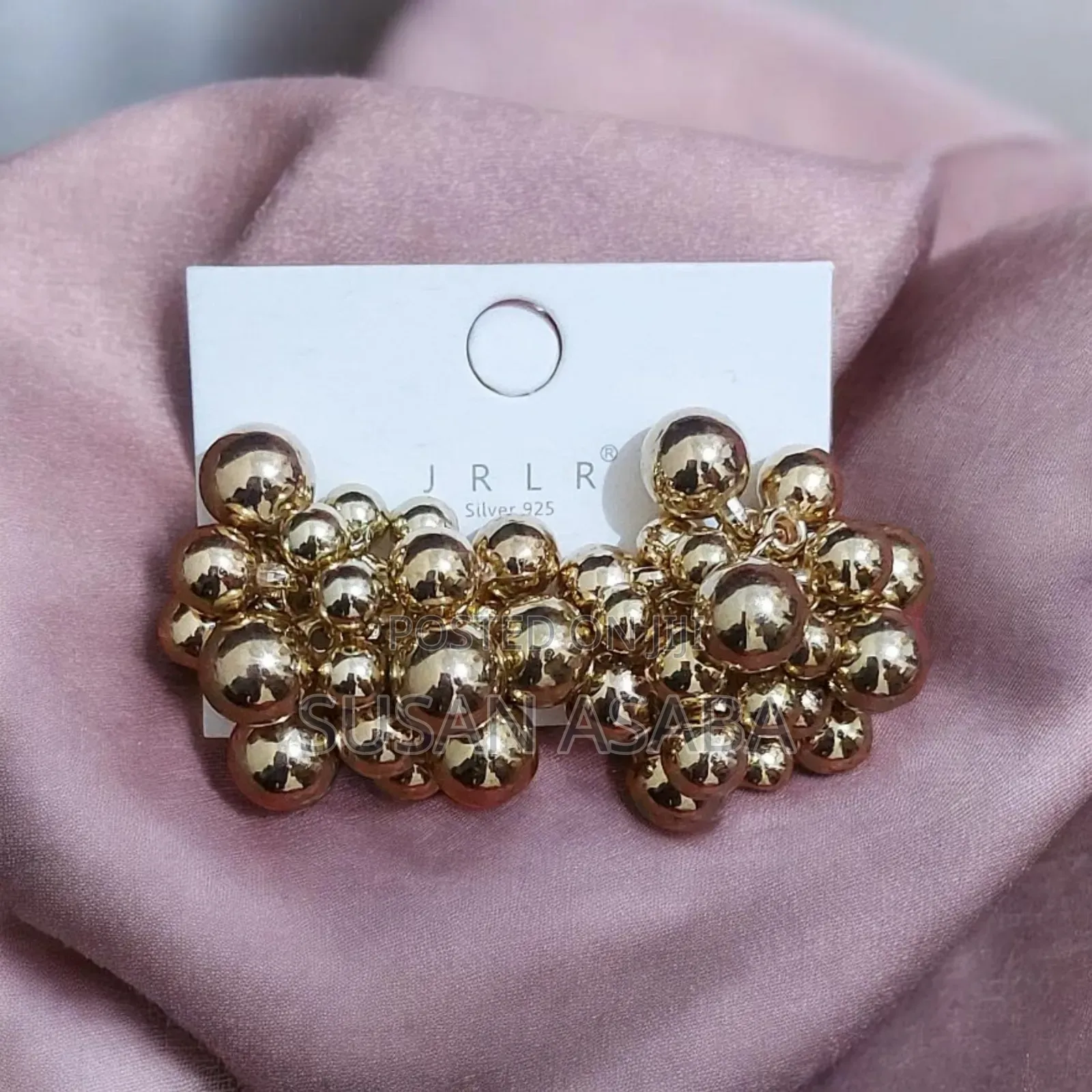 Goldball Earrings and Bracelet