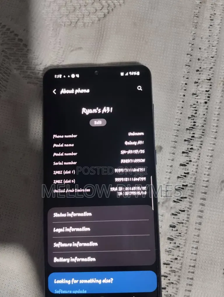 Samsung Galaxy A31 128 GB Blue
