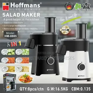 Hoffmans Electric Salad Maker – Multi-Blade Food Processor