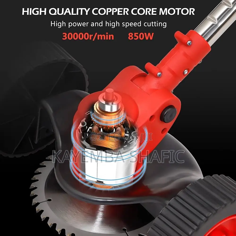 3-in-1 Cordless Electric Grass Trimmer Lawn Mower With Wheels.