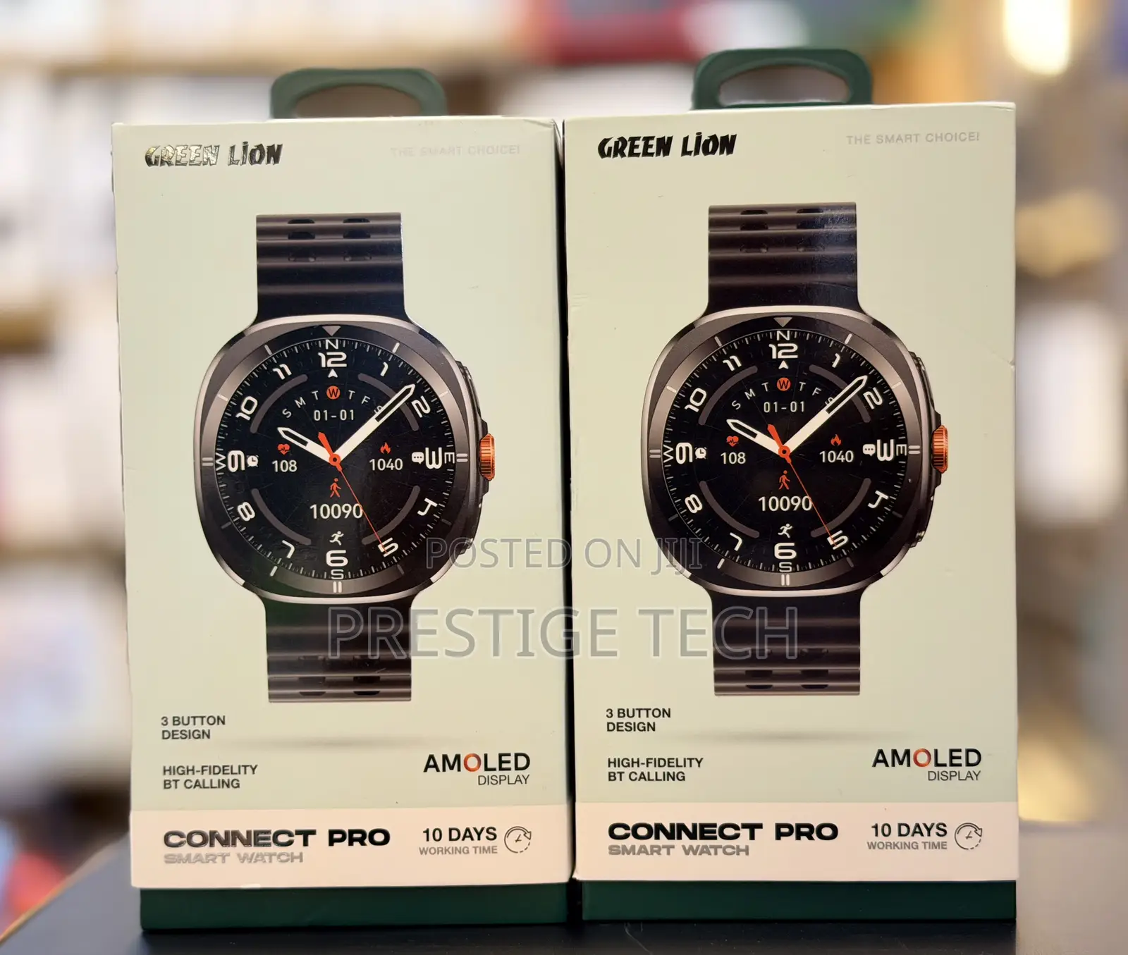 Green Lion Connect Pro Smart Watch, Always-on Display