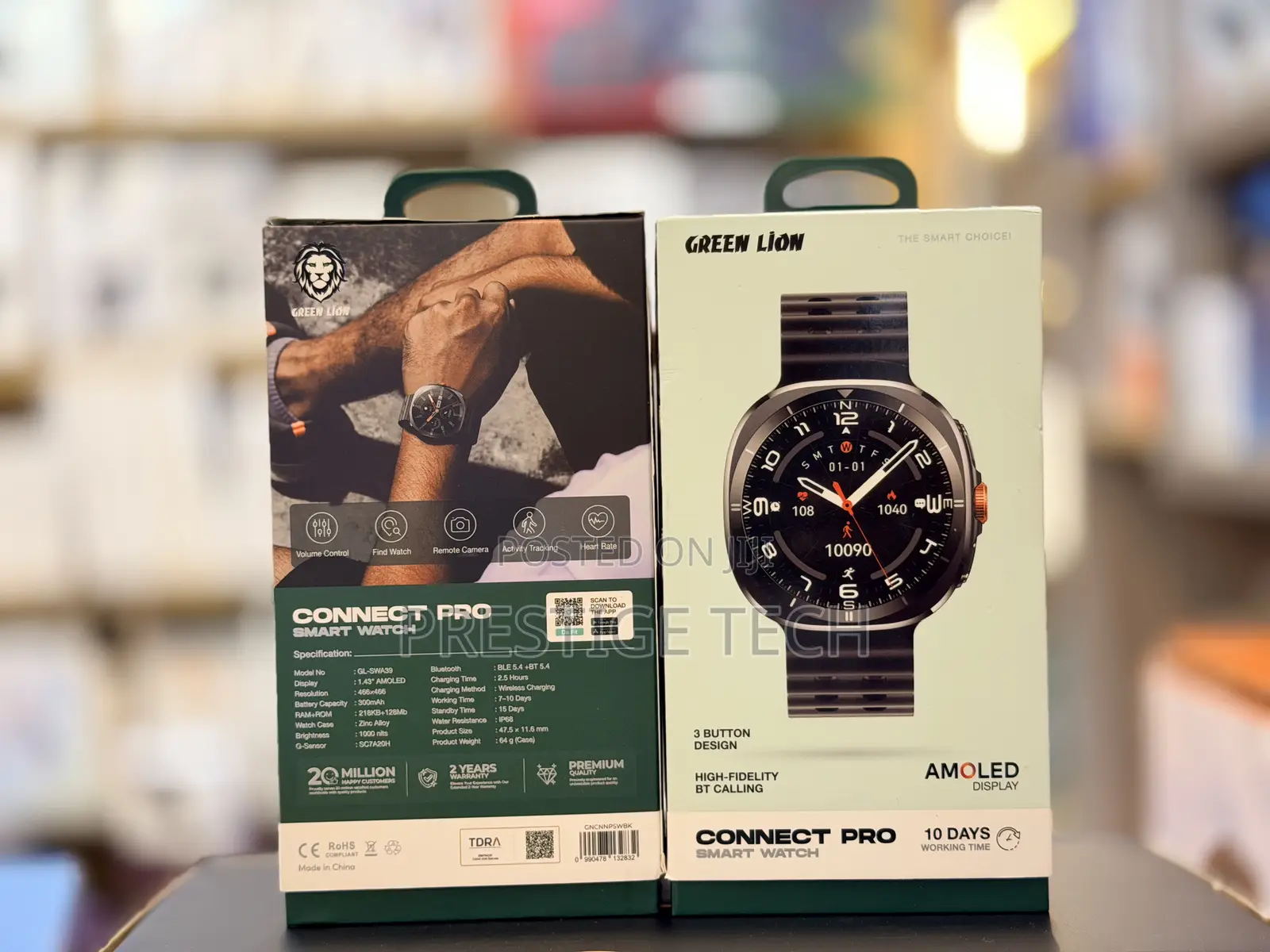 Green Lion Connect Pro Smart Watch, Always-on Display