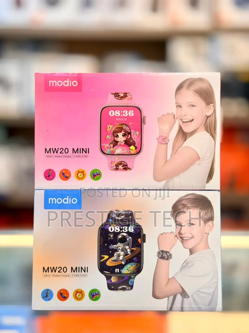 Modio Mw20 Mini Kids Watch / Children’S Smartwatch, 2 Pair Straps