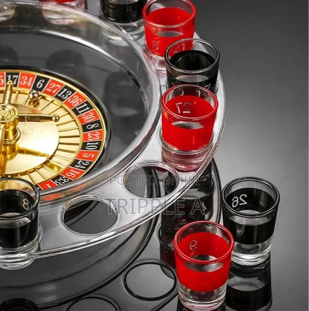 16 Shot Turntable Drinking Roulette Set