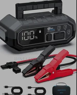 12v 4-in-1 Portable Car Jump Starter and Air Compressor.