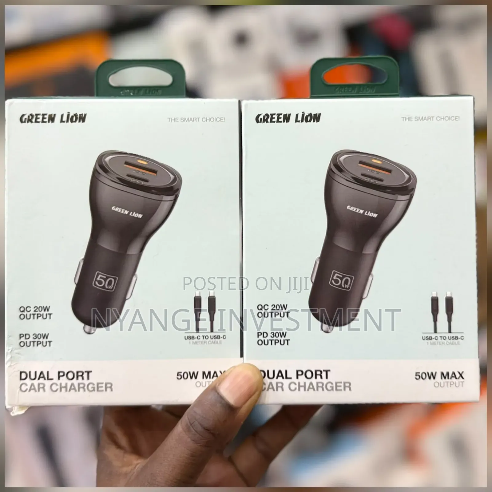Green Lion 50w Car Charger. Car Charger