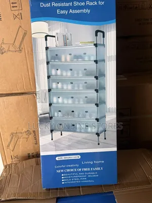 6 Tier Portable Dust Proof Shoe Rack