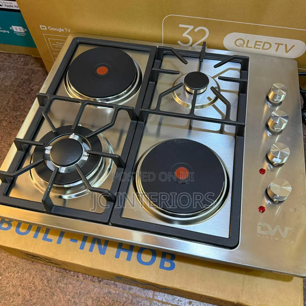 Digiwave Eburner Built-in Hob 2 Gas + 2electric
