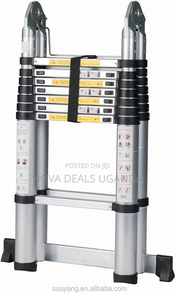 Telescoping Aluminum Ladder, Multi-Function Portable Extension Ladder