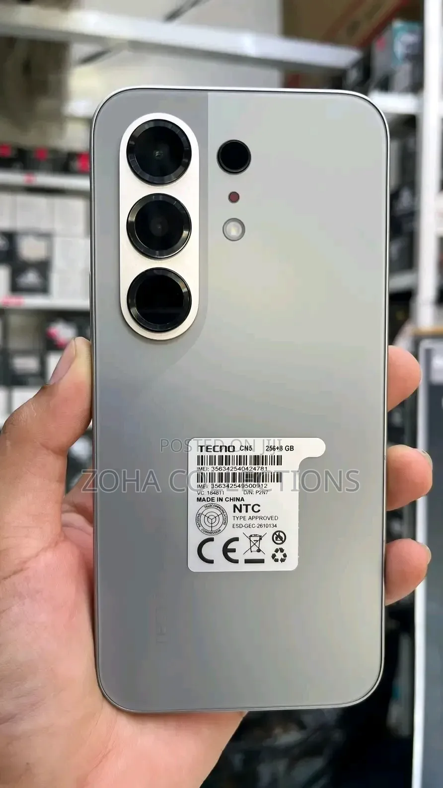 New Tecno Camon 50 256 GB Gray