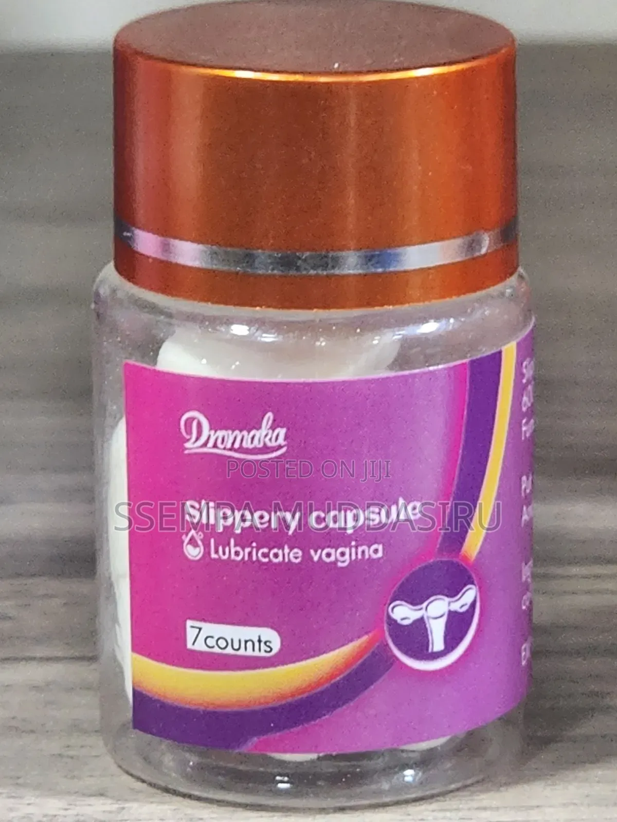 Slippery Wetness Capsules, 600mg,7 Counts Vaginal Suppositories